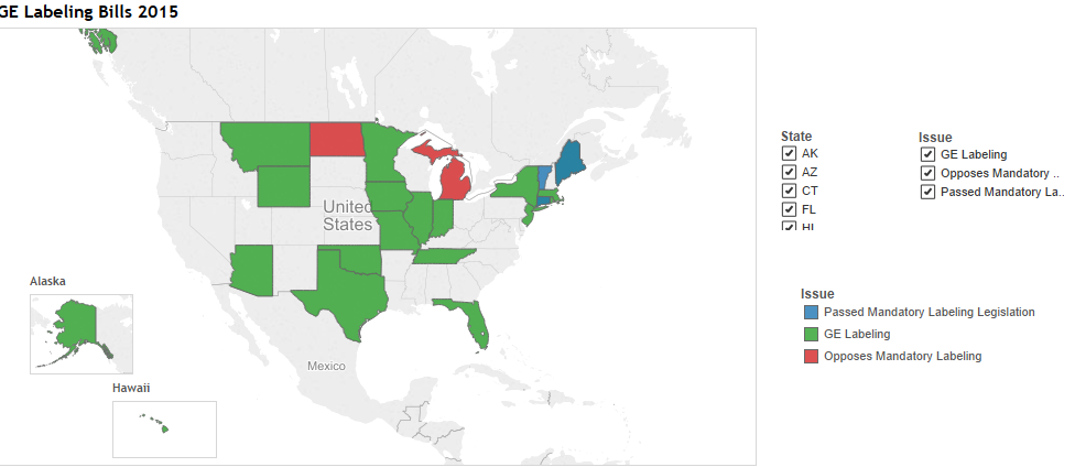 GE Labeling Bills Interactive Map